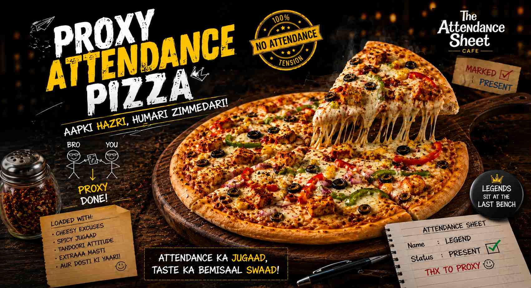 Proxy Attendance Pizza