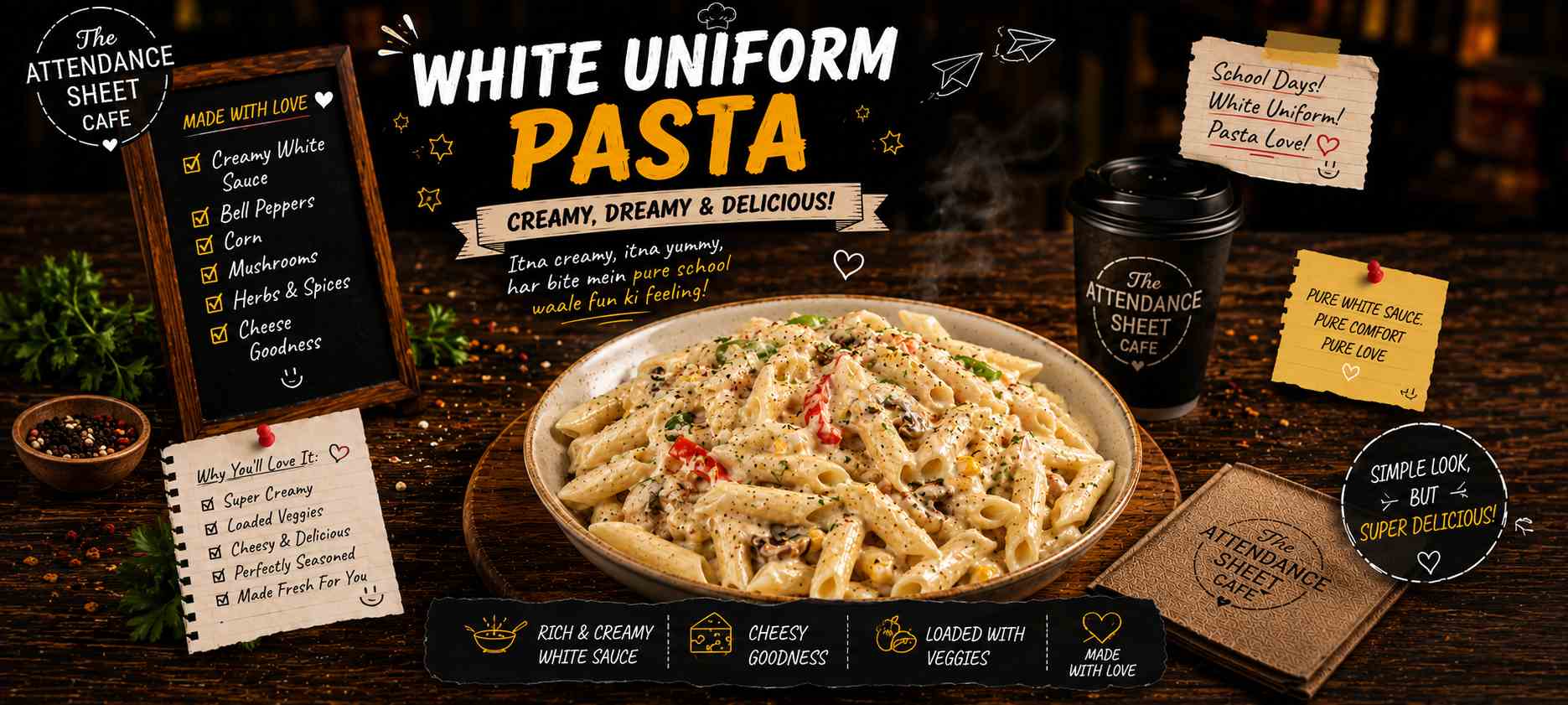 White Uniform Pasta