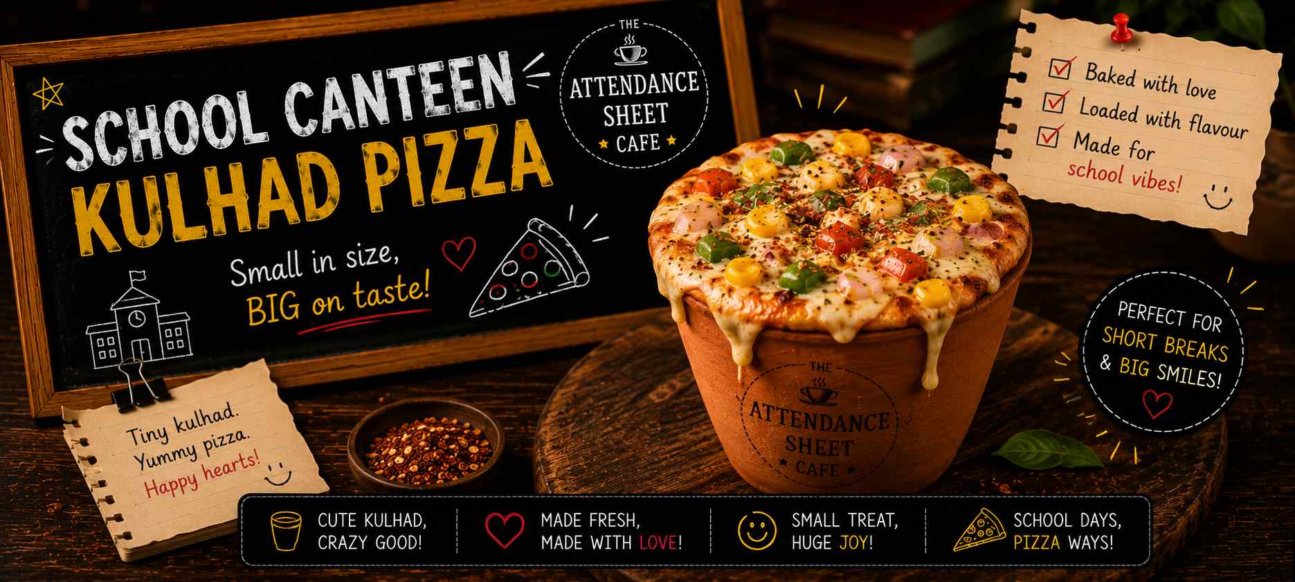 School Canteen Kulhad Pizza