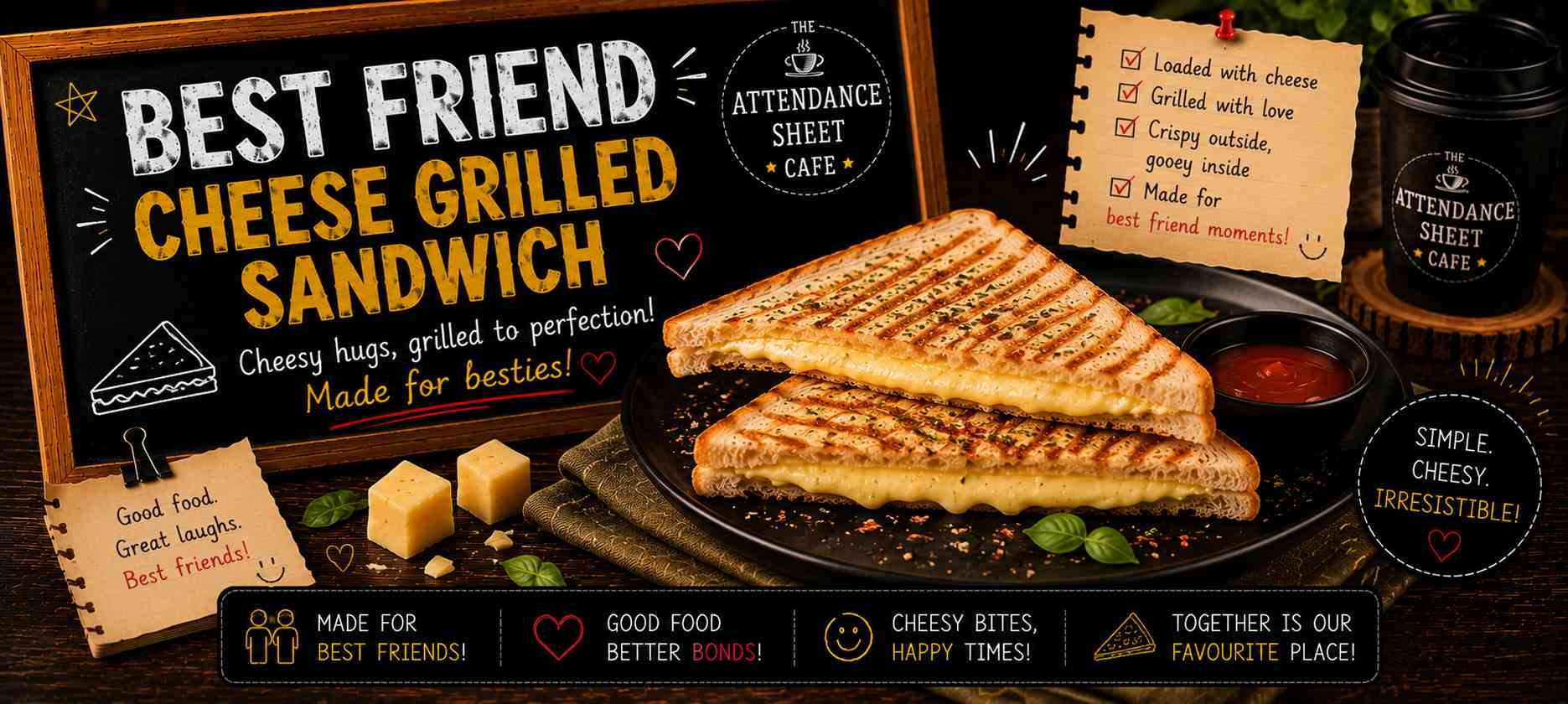 Best Friend Cheese Grilled Sandwich