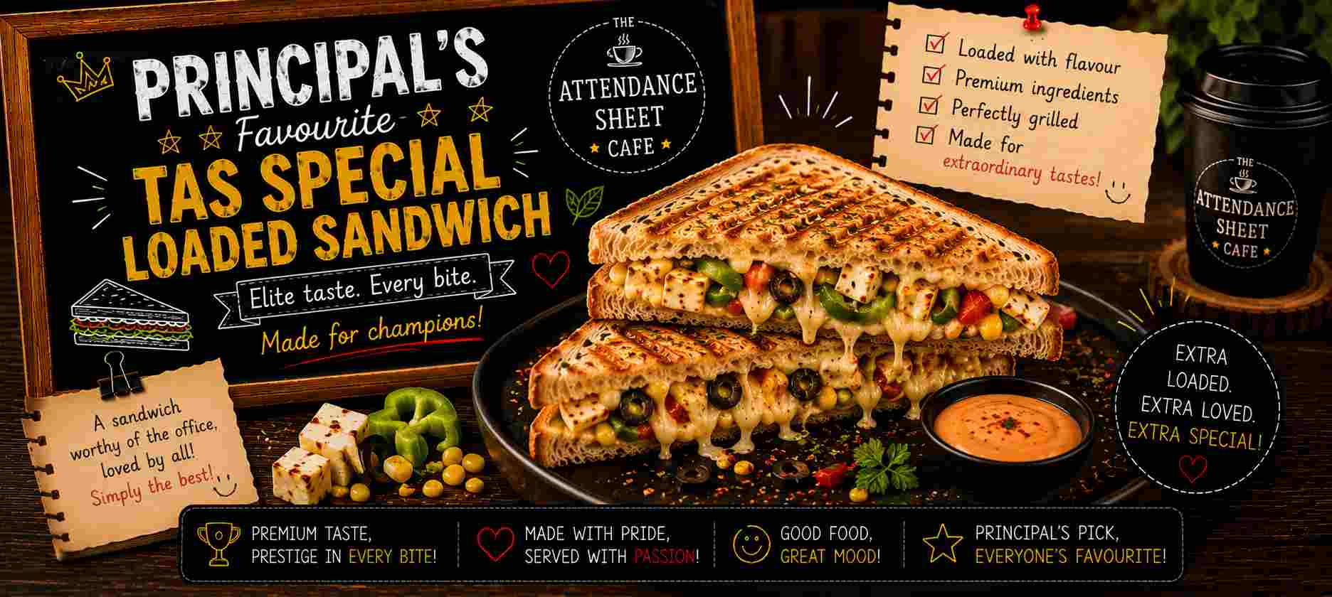 Principal's Favourite TAS Special Loaded Sandwich