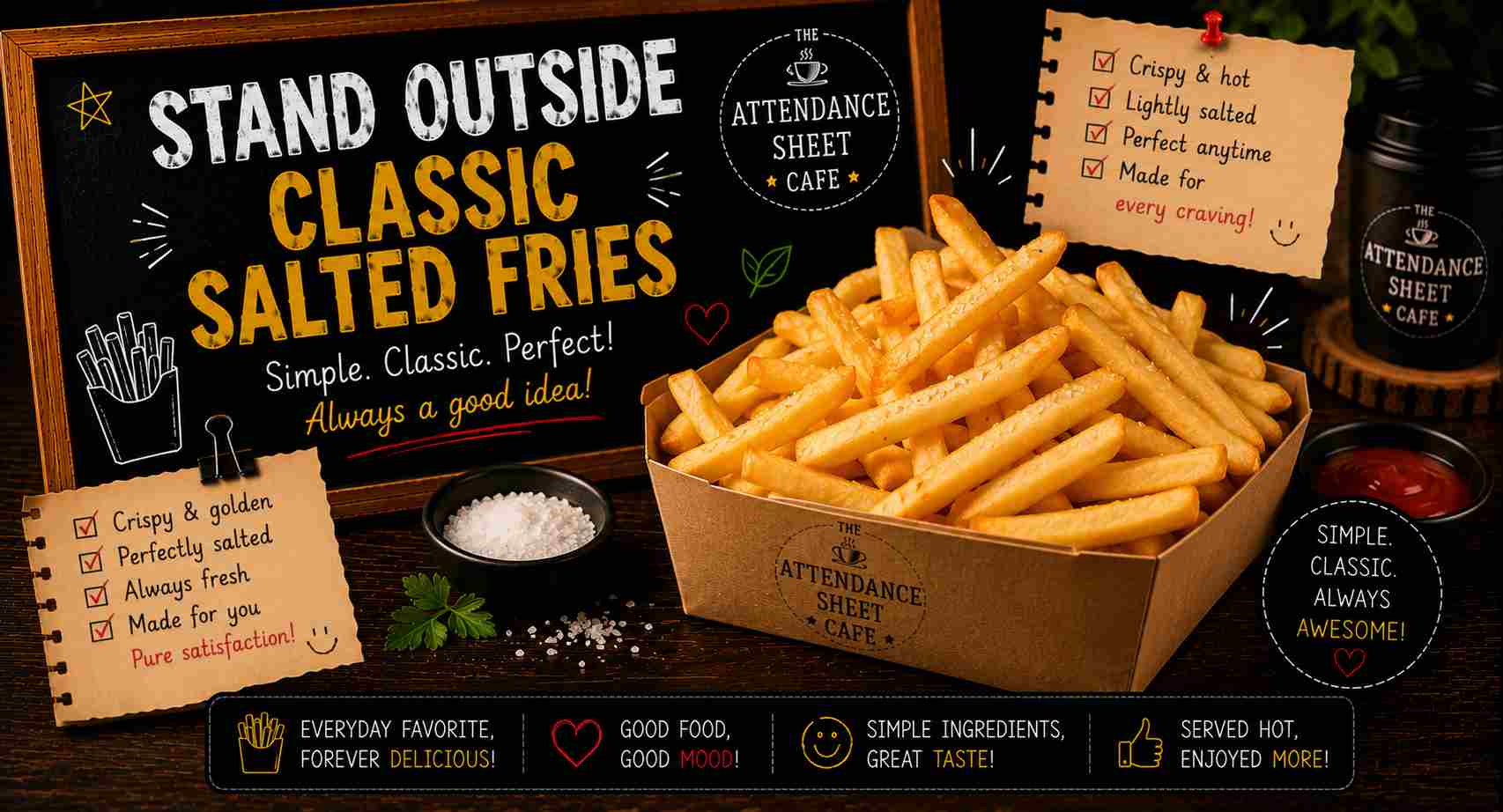 Stand Outside Classic Salted Fries
