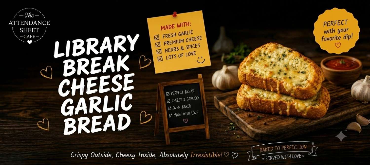 Library Break Cheese Garlic Bread