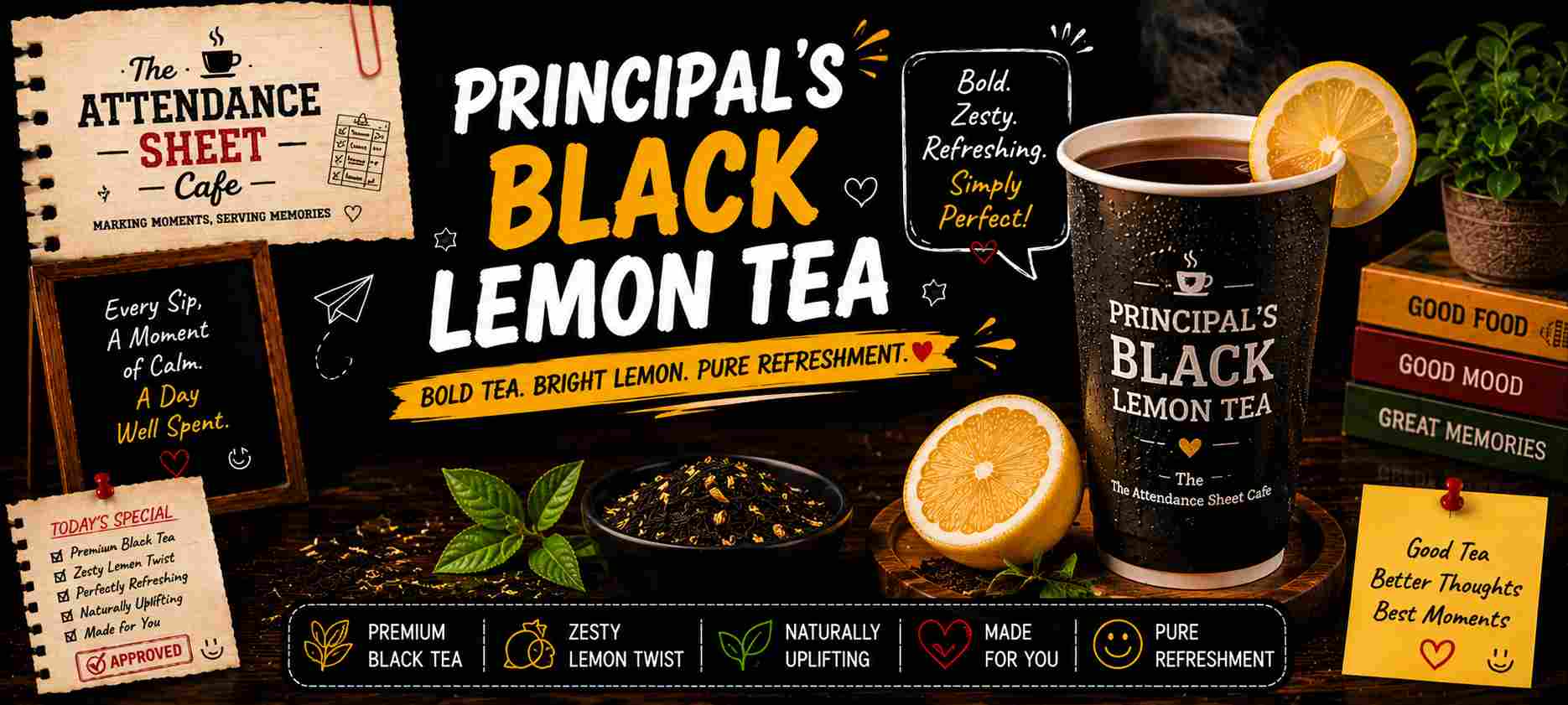 Principal's Black Lemon Tea