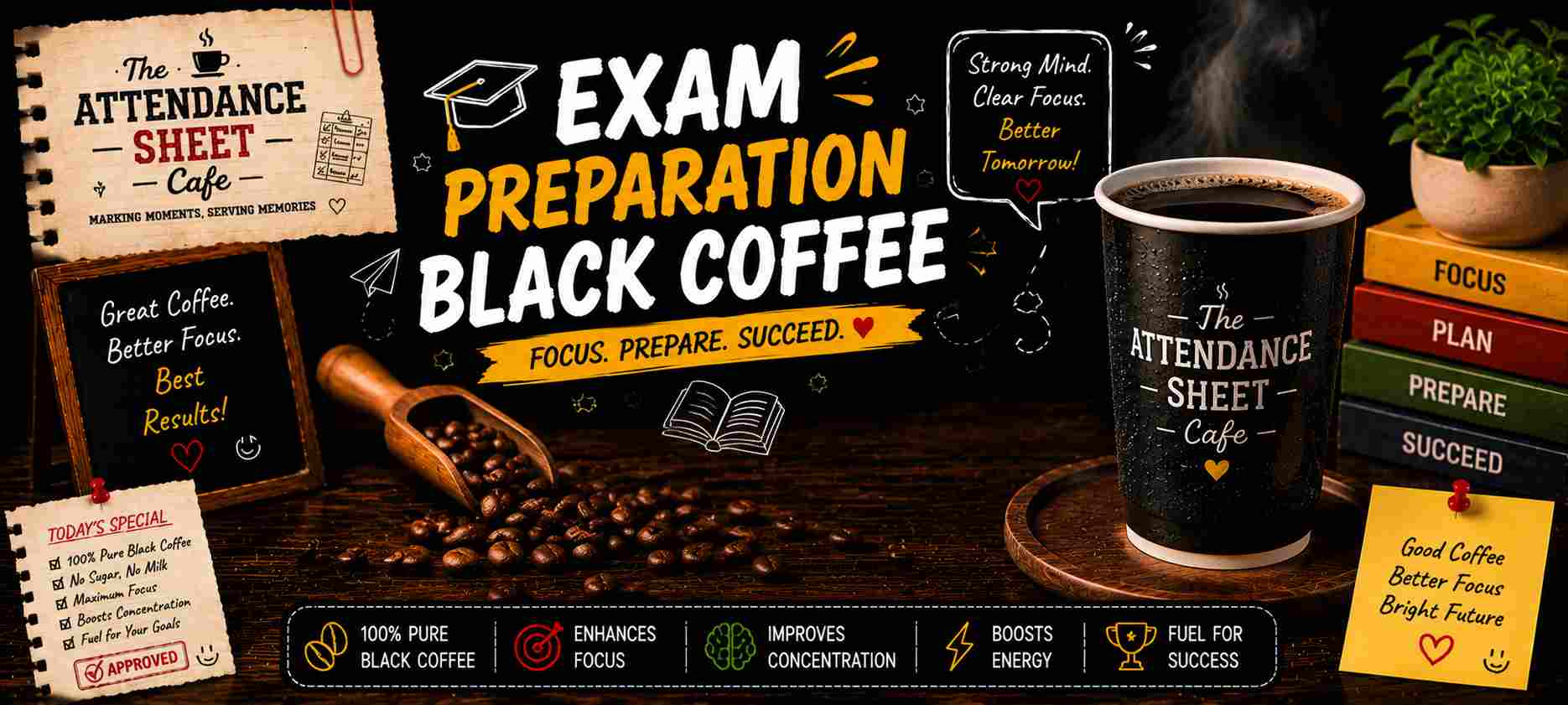 Exam Preparation Black Coffee