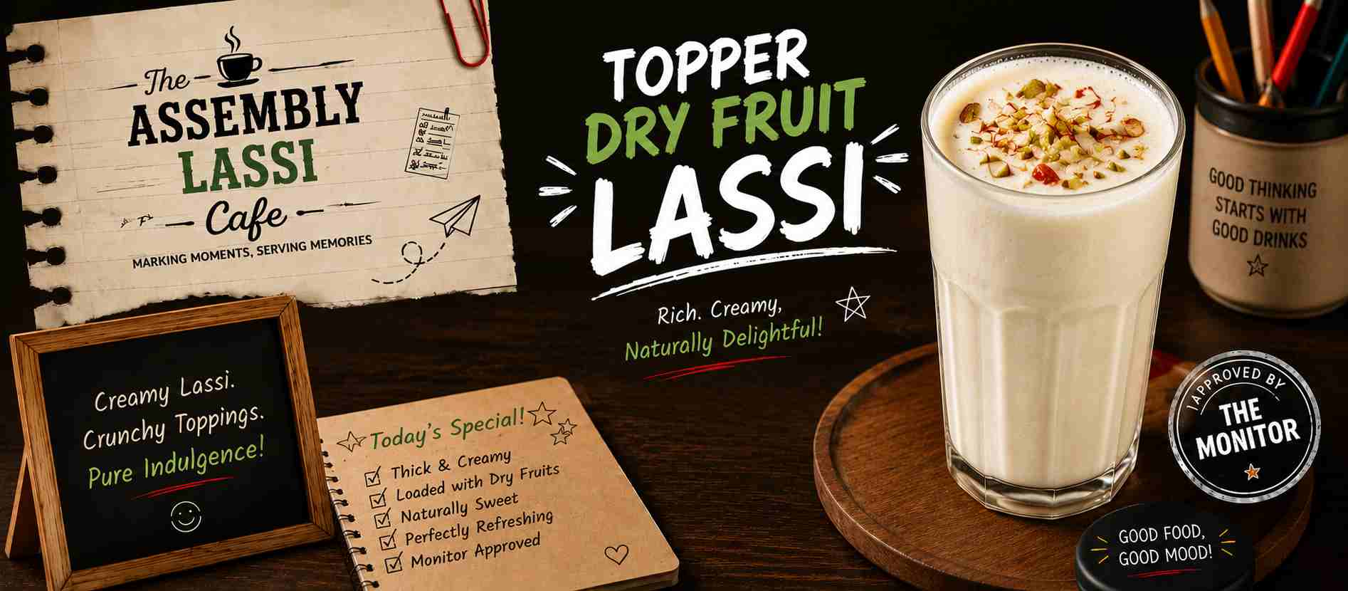 Topper Dry Fruit Lassi