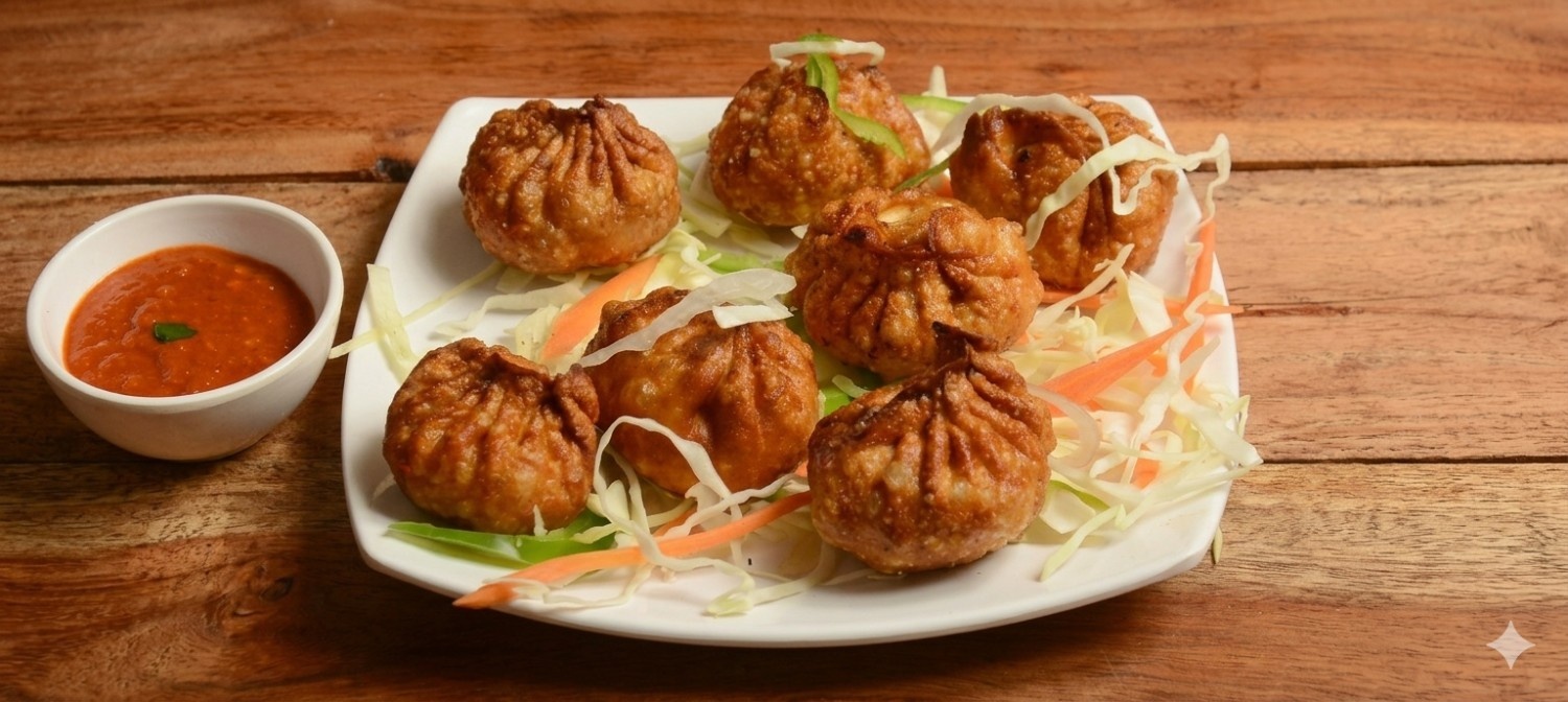 Fried Monitor Paneer Momos