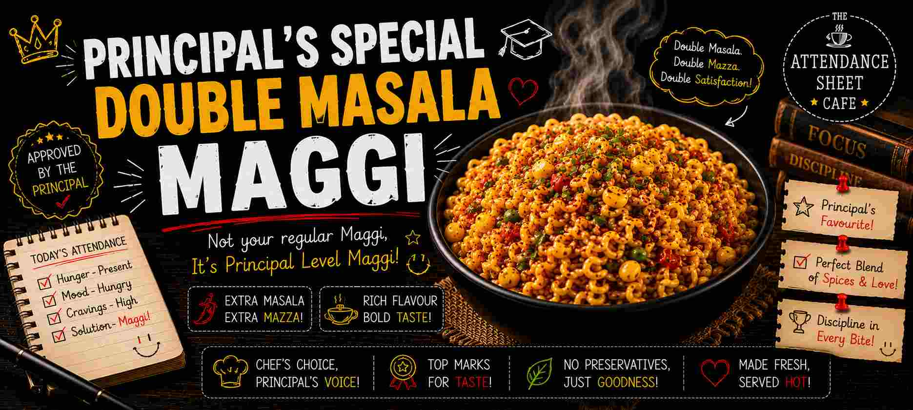 Principal's Special Double Masala Maggi