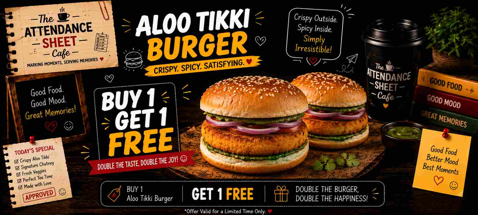 Aloo tikki burger